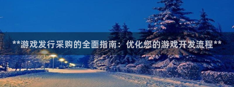 蓝狮在线注册地址在哪里查：**游戏发行采购的全面指南：优化您的游戏开发流程**
